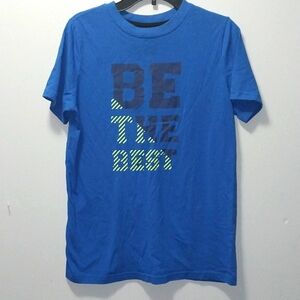Xersion Be the Best blue short sleeve tee large